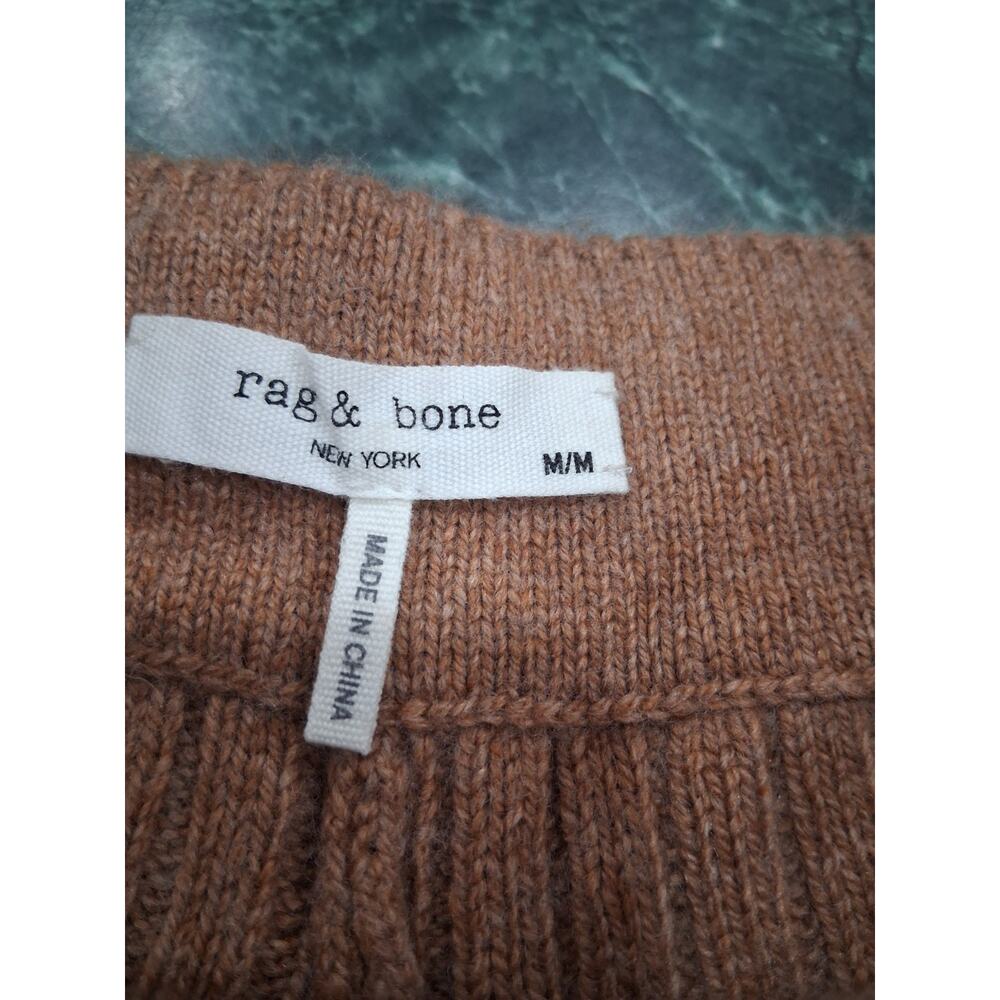 Rag & Bone Maxine Knit Shorts Ribbed X-Fine Merino Wool Lounge Sz M Quiet Luxury - Picture 4 of 11